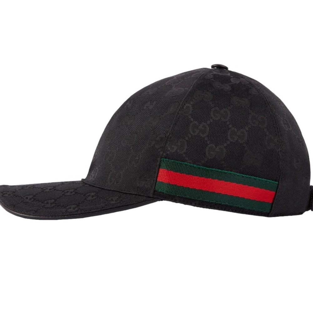 Gucci Black Cap with Iconic Green and Red Accent - Picture 5 of 8